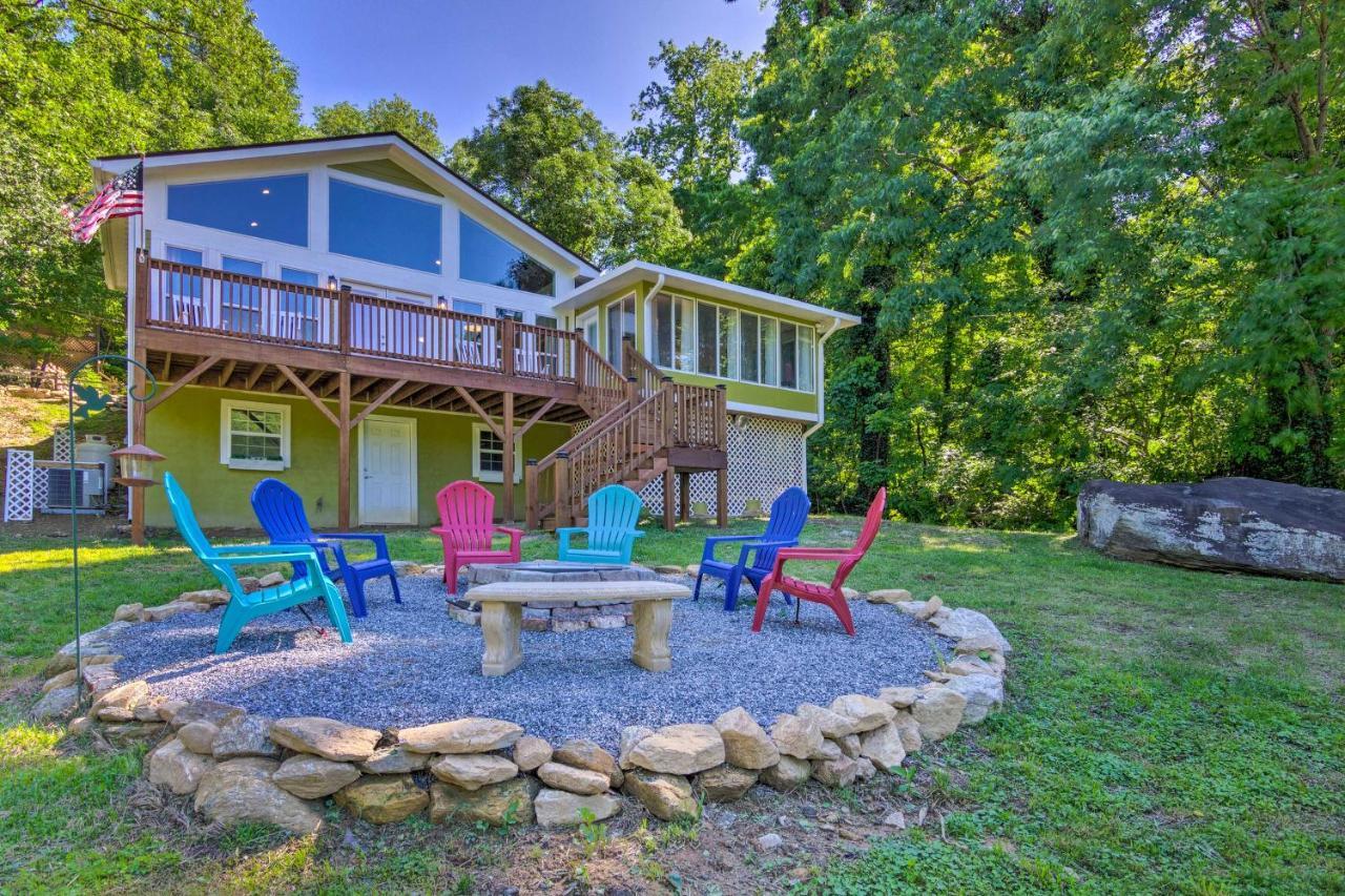 Unique Chimney Rock Cottage With Breathtaking Views Lake Lure Bagian luar foto